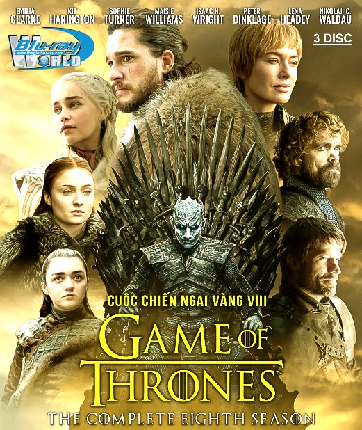 B4259.Game of Thrones Season VIII - Cuộc Chiến Ngai Vàng 8 2D25G - 3DISC (TRUE - HD 7.1 DOLBY ATMOS)